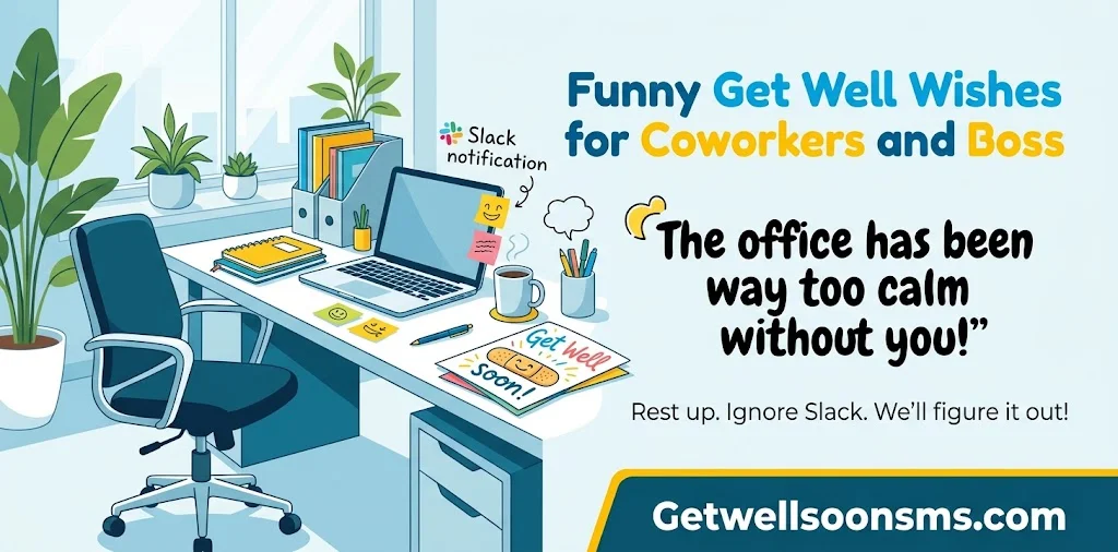 Funny Get Well Wishes for Coworkers and Boss